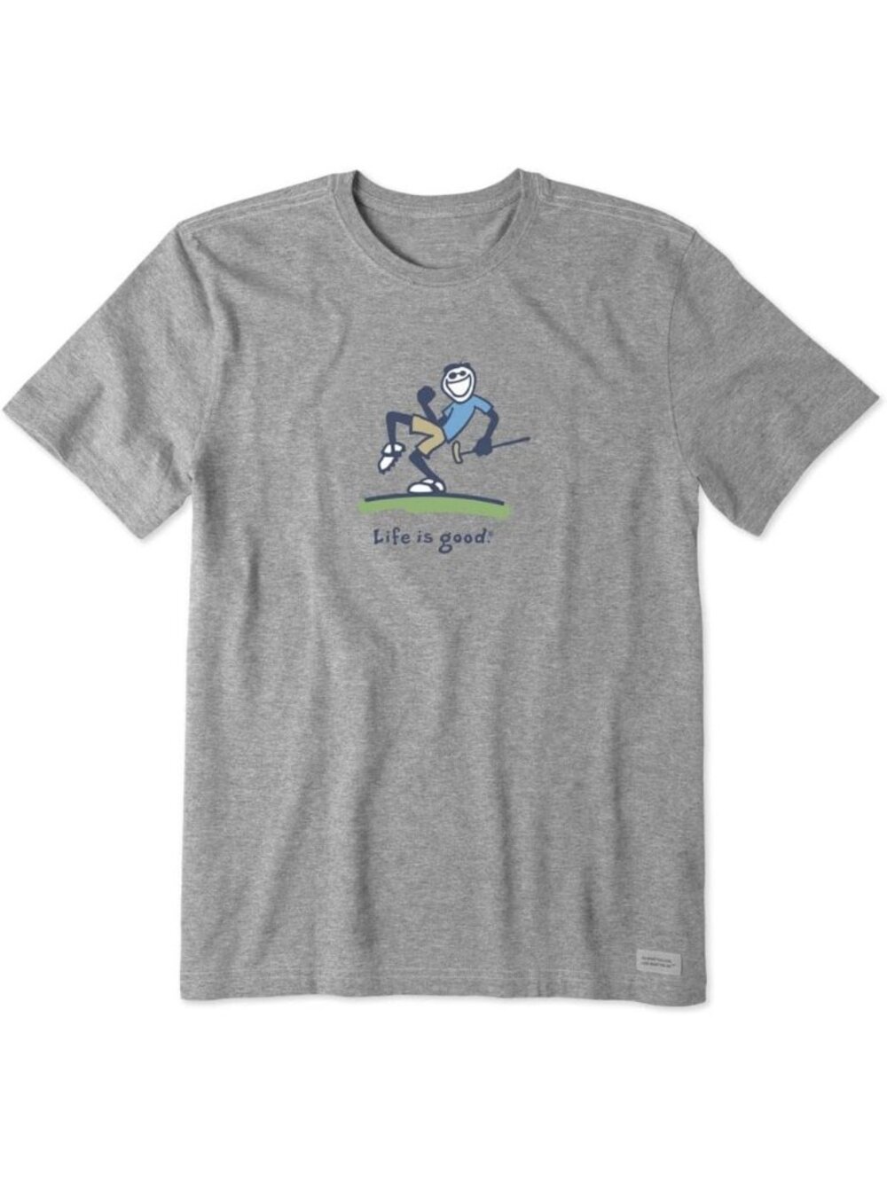 Men's Short Sleeve Graphic Tee, Cotton Crew Neck T-Shirt, Fun Pump Putt Design